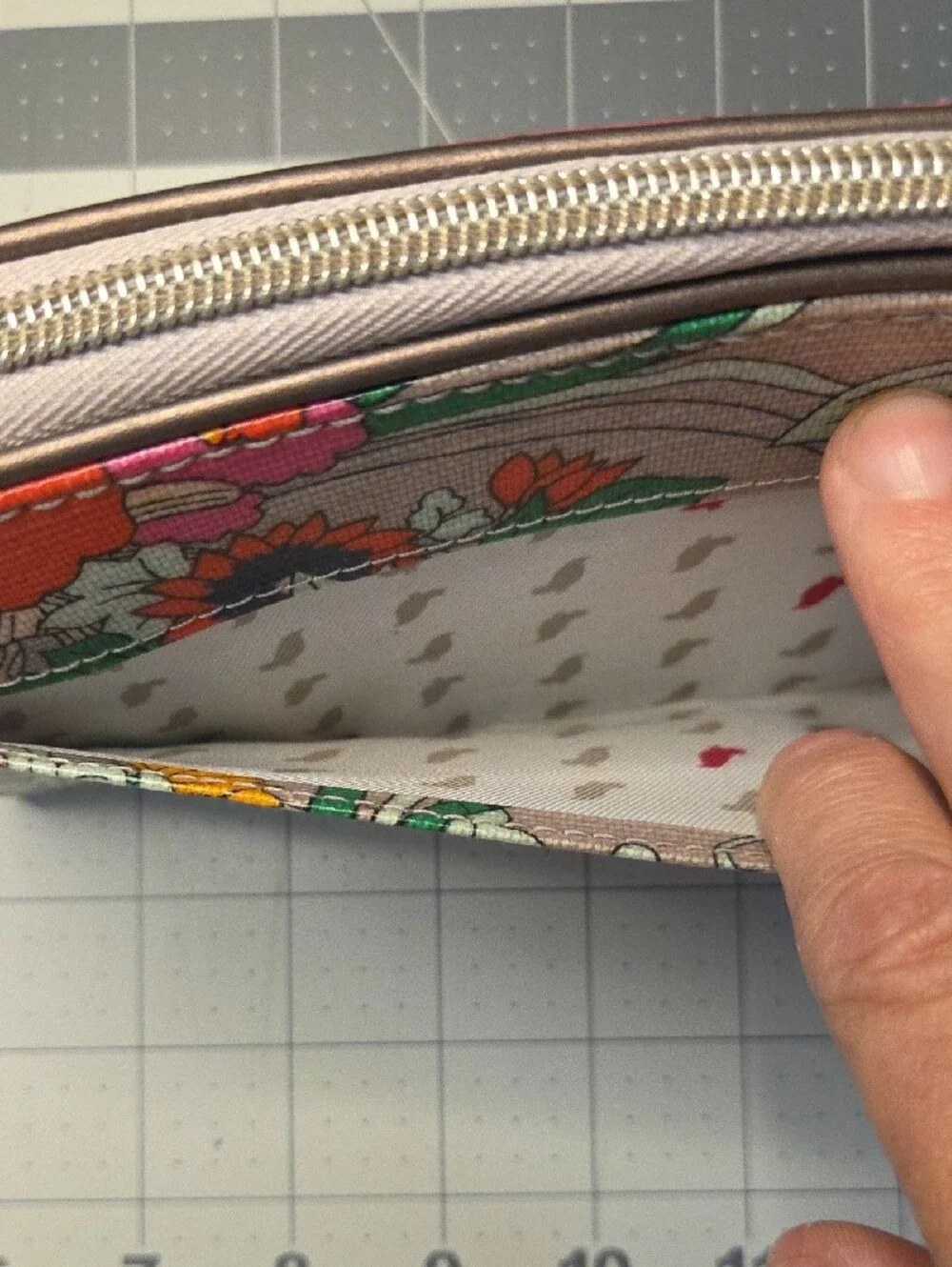 Sakroots Floral Zip Wallet in Yellow Pink Green Orange